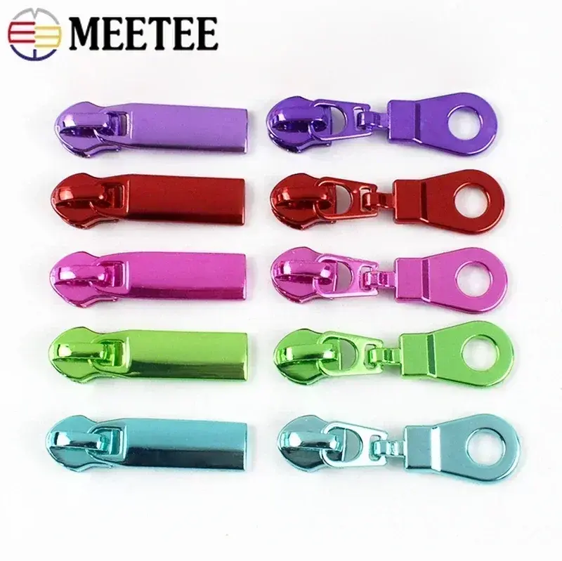 1-5Meters 5# Nylon Zippers Tape with Slider Pull for Sewing Bags DIY Clothes Accessories Zip Repair Kits Replacement Parts