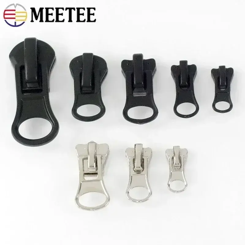 3# 5# 8# 10# 10/20/30Pcs Zipper Slider Heads For Bag Garment Zips Pocket Resin Zippers Pull DIY Sewing Replacement  Accessories
