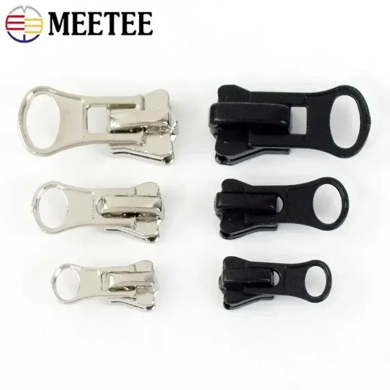 3# 5# 8# 10# 10/20/30Pcs Zipper Slider Heads For Bag Garment Zips Pocket Resin Zippers Pull DIY Sewing Replacement  Accessories