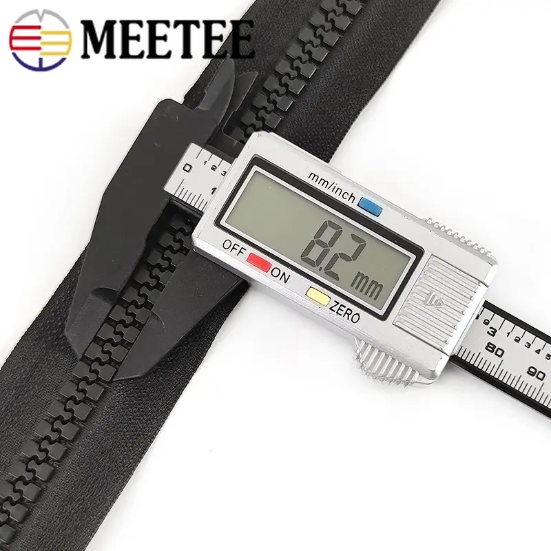 1Pc 1/2/3/4/5M 10# Sewing Zippers Double Slider Resin Zipper for Bag Jacket Open-end Long Tent Zips Repair Kit DIY Accessories