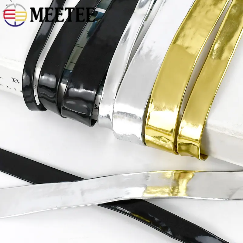 5Meters  5/8/10/15/20mm PU Leather Ribbons Tapes Mirror Rope Cords Headdress Decoration Webbing Edge Band Trims DIY Accessories