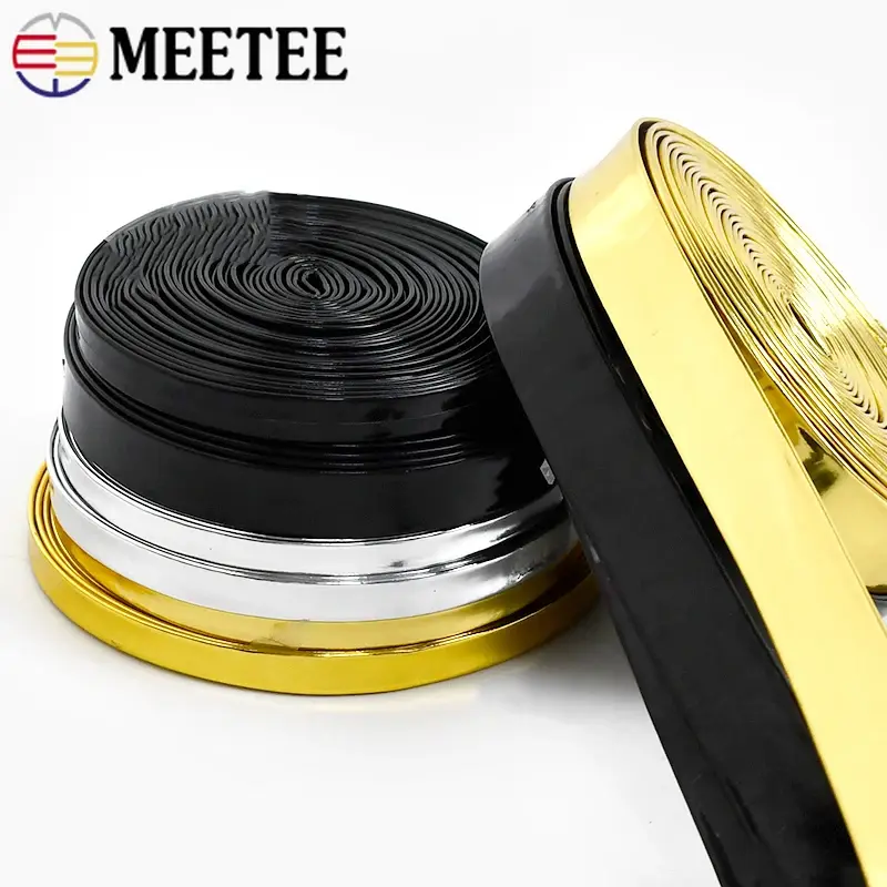 5Meters  5/8/10/15/20mm PU Leather Ribbons Tapes Mirror Rope Cords Headdress Decoration Webbing Edge Band Trims DIY Accessories