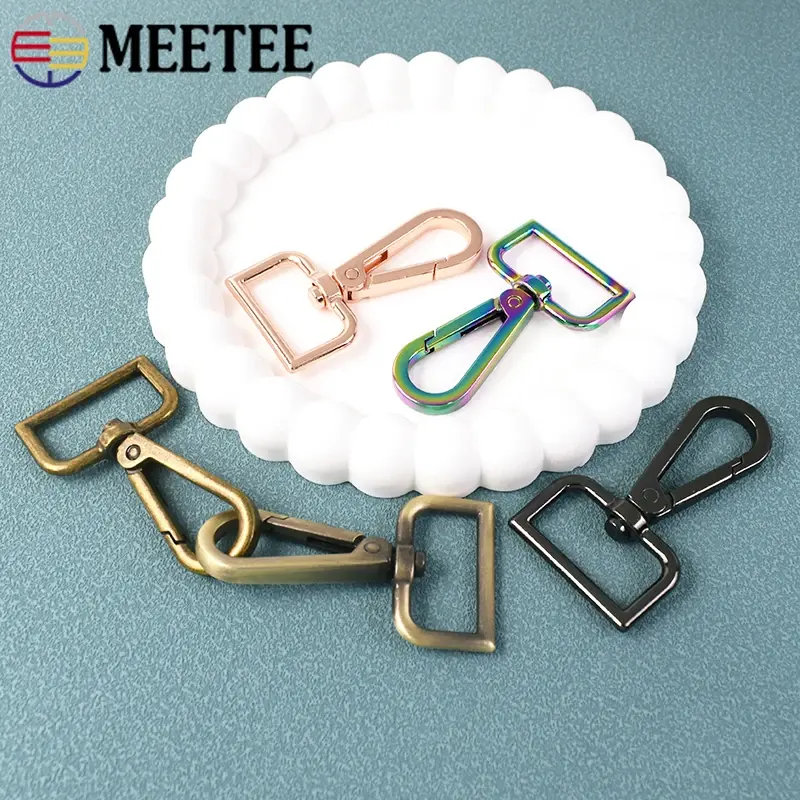 10/20Pcs 16-50mm Metal Buckles for Bags Strap Swivel Lobster Clasp Small Carabiners Dog Collar Snap Hooks DIY Sewing Accessories