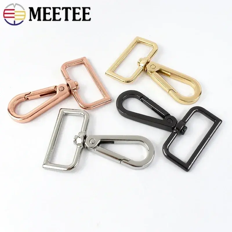 10/20Pcs 16-50mm Metal Buckles for Bags Strap Swivel Lobster Clasp Small Carabiners Dog Collar Snap Hooks DIY Sewing Accessories