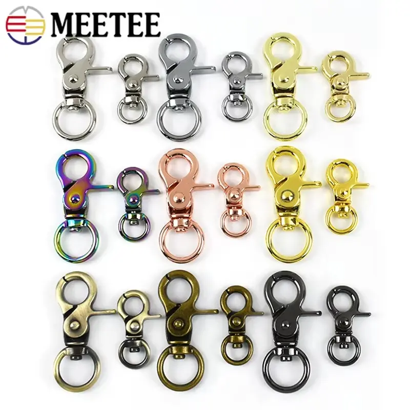 5-20Pcs 10/13mm Metal Buckle for Bag Strap Lobster Clasp Pet Collar Swivel Trigger Hook Keychain DIY Luggage Hardware Accessory