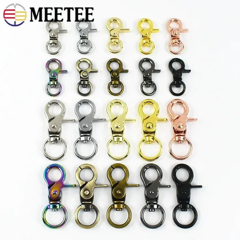 5-20Pcs 10/13mm Metal Buckle for Bag Strap Lobster Clasp Pet Collar Swivel Trigger Hook Keychain DIY Luggage Hardware Accessory