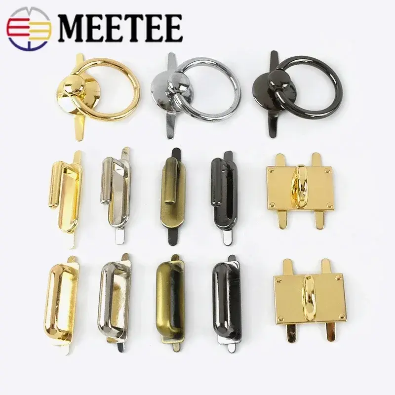 2-5Pcs Meetee Metal Buckles For Handbag Strap Arch Bridge Bags Webbing Decorative Clasp Connector Hook DIY Sewing Accessories