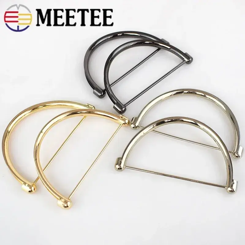 2/3/4/5/10Pcs 65mm Metal D Ring Buckles For Bag Strap Luggage Decor Handle Clasp Dog Collar Buckle Loop DIY Hardware Accessories