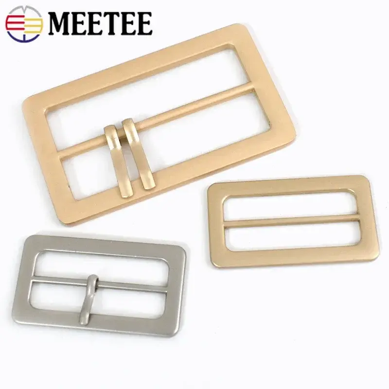 5/10Pcs 25-50mm Metal Pin Buckle for Jeans Waistband Tri Glide Adjustment Ring Coat Decorative Slider Clasp Garment Accessories