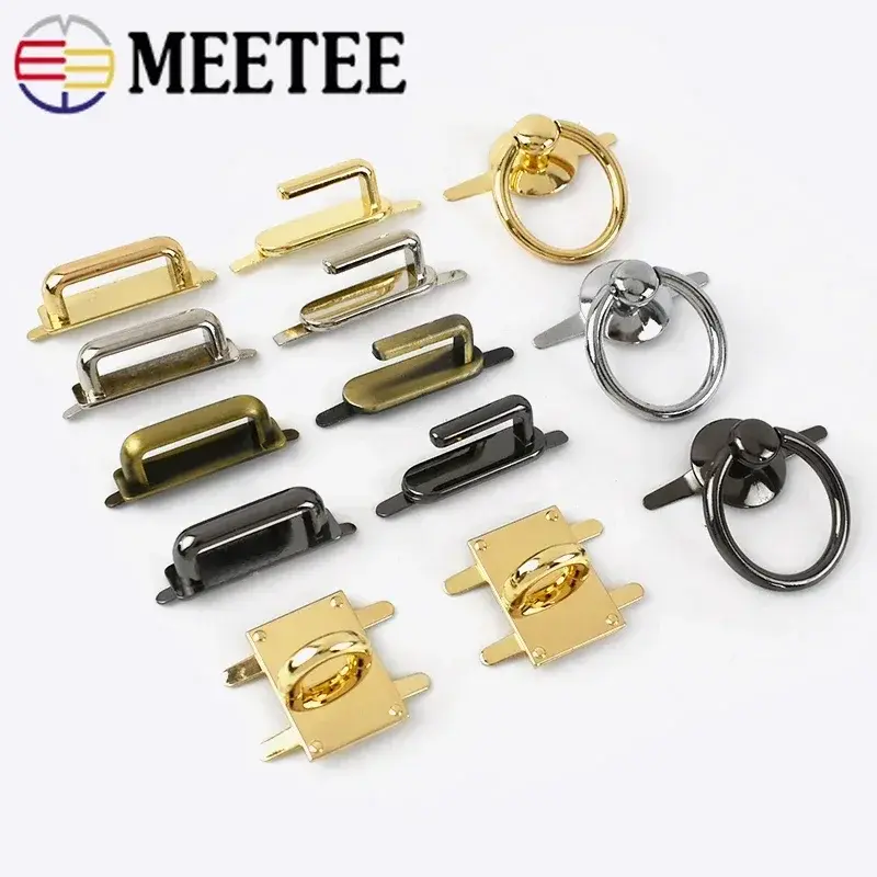 2-5Pcs Meetee Metal Buckles For Handbag Strap Arch Bridge Bags Webbing Decorative Clasp Connector Hook DIY Sewing Accessories