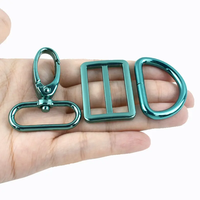 20-38mm 2/3Sets Metal Buckle for Bag Strap D Ring Swivel Lobster Clasp Pet Collar Tri-glide Slider Hook DIY Hardware Accessories