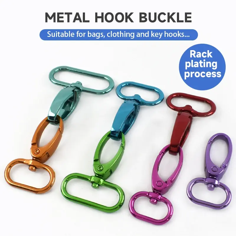 2-10Pcs 20-38mm Metal Buckles for Bag Strap Swivel Lobster Clasp Carabiner Dog Leash Keychain Snap Hook DIY Hardware Accessories