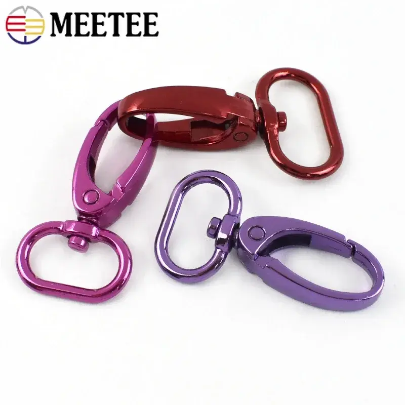2-10Pcs 20-38mm Metal Buckles for Bag Strap Swivel Lobster Clasp Carabiner Dog Leash Keychain Snap Hook DIY Hardware Accessories