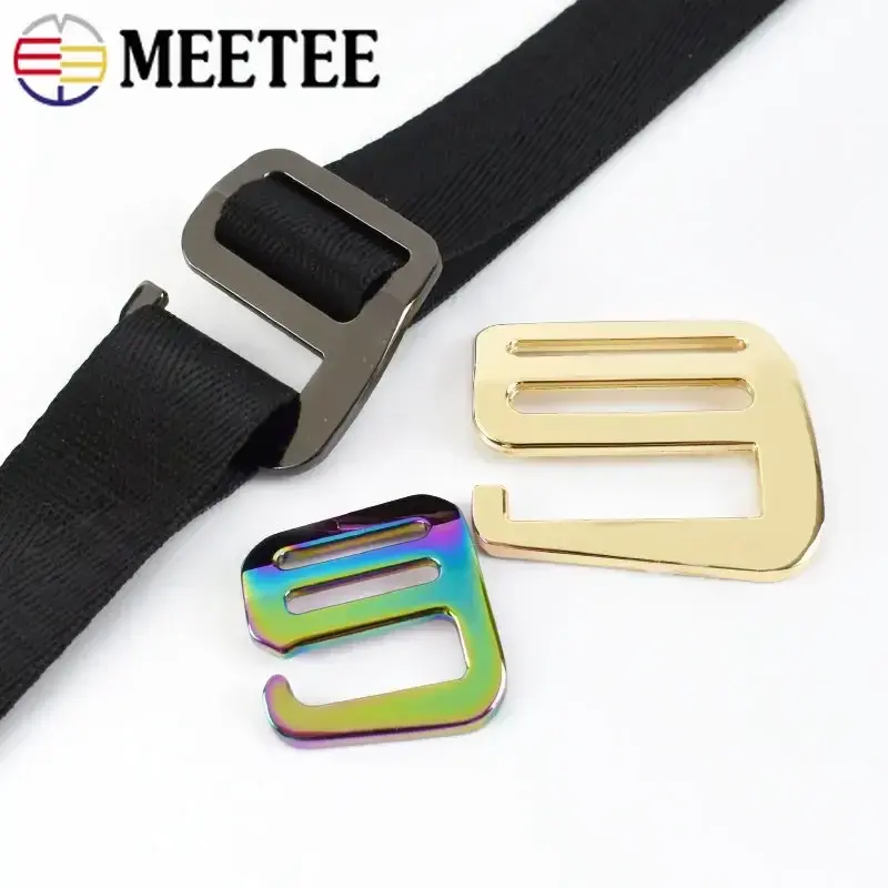 2-5Pcs 19/25/32/38mm Metal Ring Buckles Bag Backpacks Slider Adjuster Clasps Tri-Glide G Hooks DIY Luggage Hardware Accessories