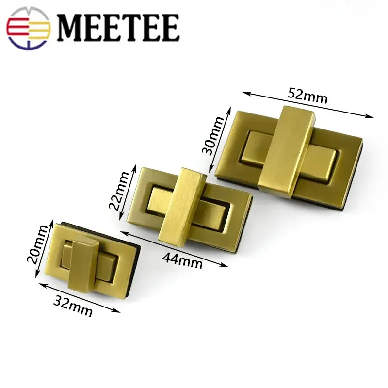 2/4/5Pcs 27/32/44/52mm Metal Lock Buckle Turn Twist Closure Clasp For Handbag Purse Bag Snap Hooks DIY Leather Craft Accessories