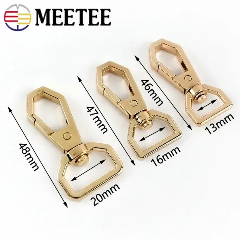 10/20Pcs 13/16/20mm Metal Buckle for Sewing Swivel Lobster Clasp Webbing Strap Clip Carabiner Snap Hook DIY Hardware Accessories