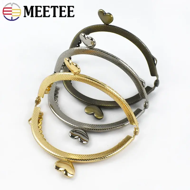 85mm 2/5/10Pcs Semicircle Metal Purse Kiss Clasp Lock Handbag Wallet Embossed Handle Frame Buckles DIY Bags Hardware Accessories