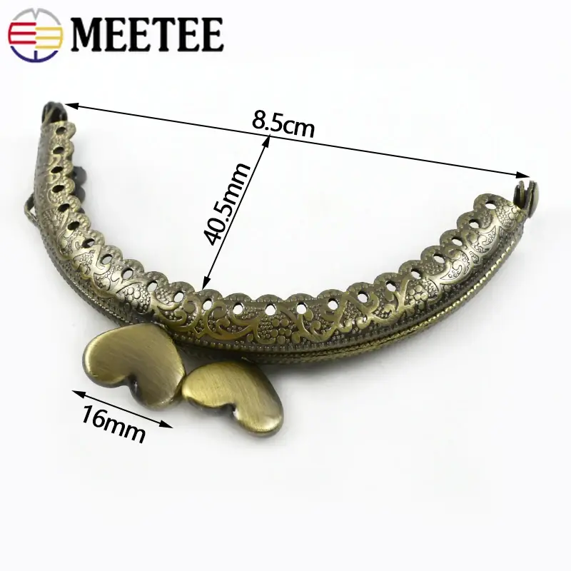 85mm 2/5/10Pcs Semicircle Metal Purse Kiss Clasp Lock Handbag Wallet Embossed Handle Frame Buckles DIY Bags Hardware Accessories