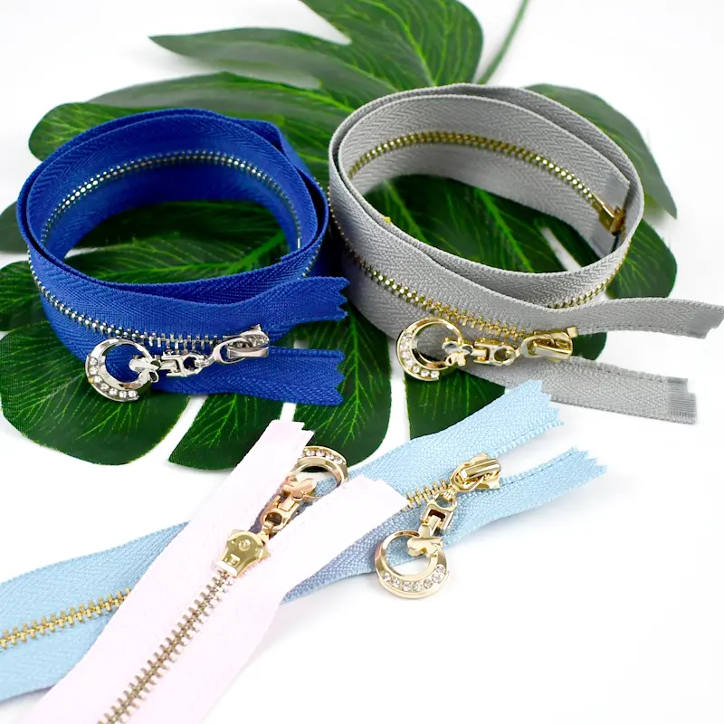 5Pcs 3# Metal Zippers 15-30cm Length Decorative Zips Closure for Sewing Bag Coat DIY Clothing Accessories Replacement Repair Kit