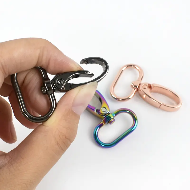 5/10/20Pcs 25mm Metal Swivel Lobster Clasps Strap Buckles Webbing Snap Hooks for Bags Handbag Hangers Keychains DIY Accessories