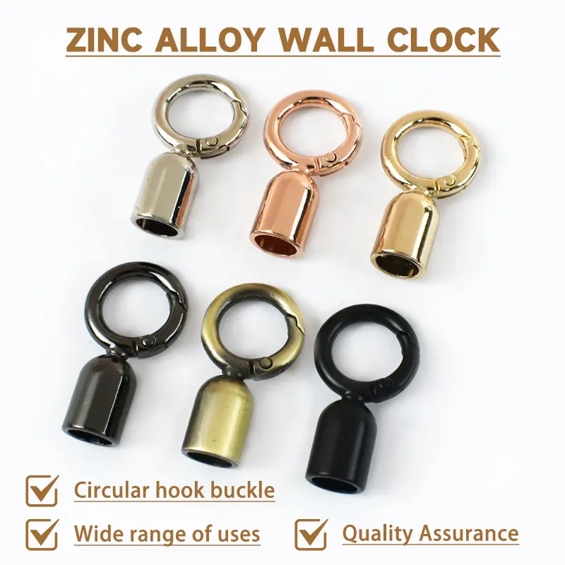 Meetee 4/10/20Pcs 13mm Metal Buckles For Bag Strap Tassel Cap Clasp Hook Rope Cord Lock Handbag Connector Hanger DIY Accessories
