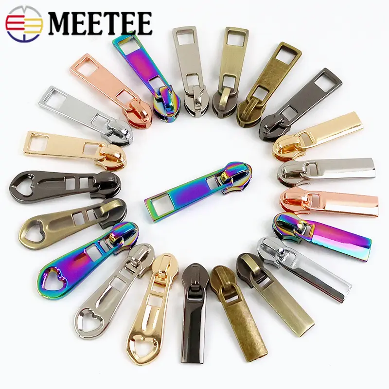 5-50Pcs 5# Universal Nylon Zipper Sliders for Bags Clothes Zippers Jacket Shoes Zip Pulls Head Repair Kit DIY Sewing Accessories