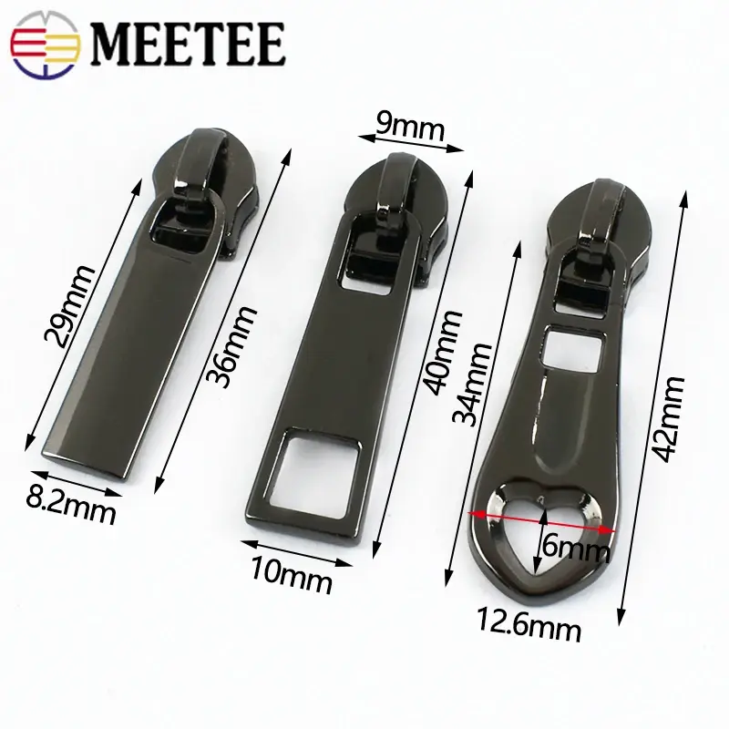 5-50Pcs 5# Universal Nylon Zipper Sliders for Bags Clothes Zippers Jacket Shoes Zip Pulls Head Repair Kit DIY Sewing Accessories