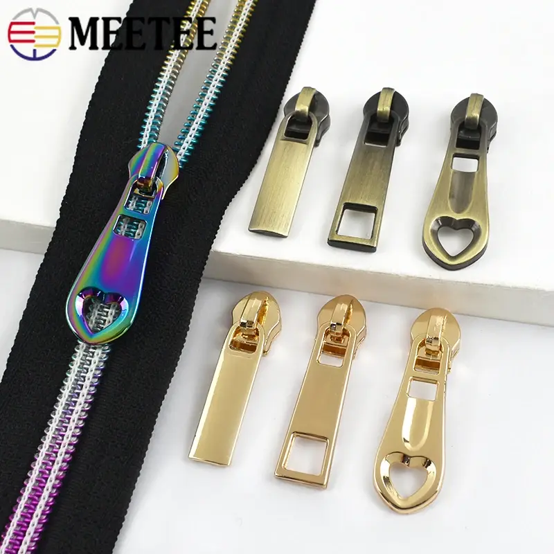 5-50Pcs 5# Universal Nylon Zipper Sliders for Bags Clothes Zippers Jacket Shoes Zip Pulls Head Repair Kit DIY Sewing Accessories