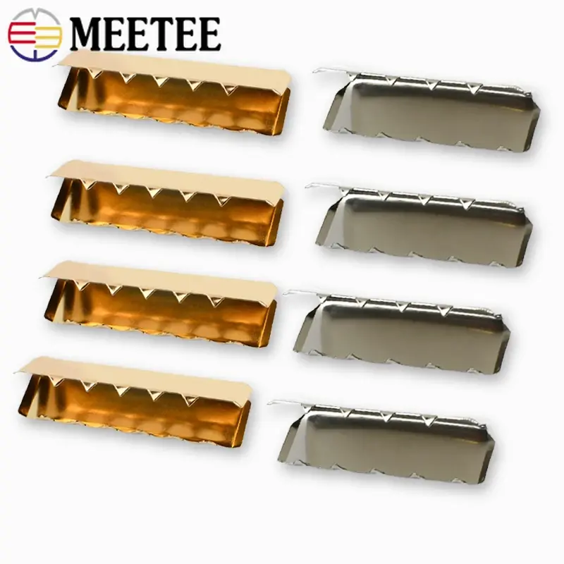 10/30/50Pcs Metal Buckle for Strap Pants Belt Zipper Tail Clip Buckles Wallet Leather End Stopper Clasp DIY Sewing Accessories