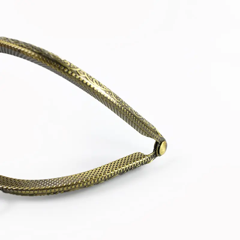 1/2/3/4/5Pcs 19cm Metal Embossed Bag Handle Purse Frame Kiss Clasp Wallet Closure Clip DIY Sewing Bag Accessories