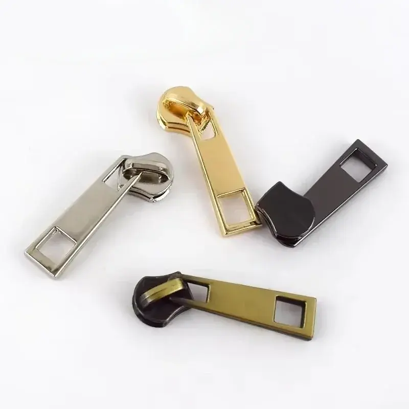 5# 10-30Pcs Zipper Sliders for Metal Nylon Resin Zippers Tape Clothes Purse Zip Puller Head Repair Kits Bag Sewing Accessories