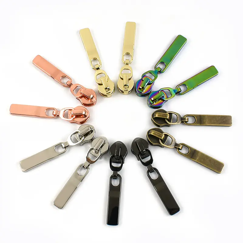 5-30Pcs 5# Nylon Zipper Sliders Lockable Pull Head for Bags Jackets Clothes DIY Sewing Repair Accessories Color Zip Closure Kit