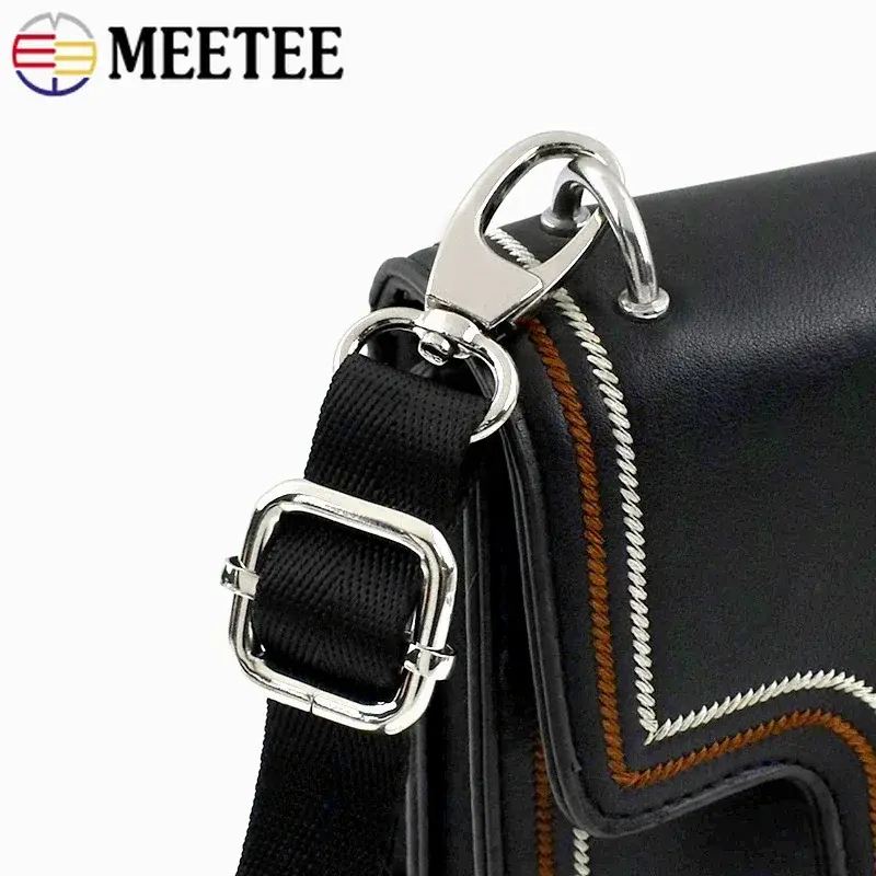 Meetee 5-30Pc 20mm Metal Bag Strap Buckles Handbag Swivel Lobster Clasp Keychain Dog Collar Hook Buckle DIY Hardware Accessories