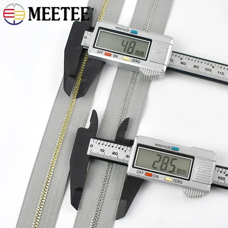 3Pcs 3# Metal Zippers for Sewing 15/18/20/25/30cm Close-end Zips Auto Lock Bag Shoes Decorative Zipper Purse Pocket Closure