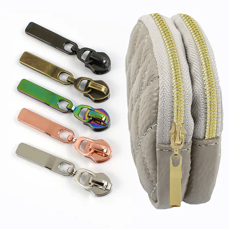 5-30Pcs 5# Nylon Zipper Sliders Lockable Pull Head for Bags Jackets Clothes DIY Sewing Repair Accessories Color Zip Closure Kit