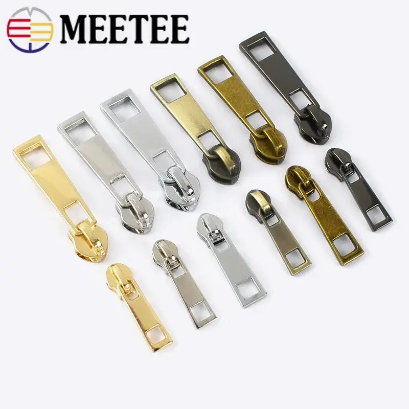 10/30Pcs Nylon Zipper Sliders 3#5# Plastic Zippers Tape Purse Garment Zip Head Pulls Zips Repair Kits DIY Sewing Accessories