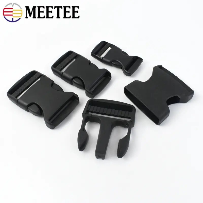 2/5Sets 20-50mm Plastic Buckles for Backpack Release Closure Buckle Webbing Tri-Glide Slider Ring Clasp DIY Sewing Accessories