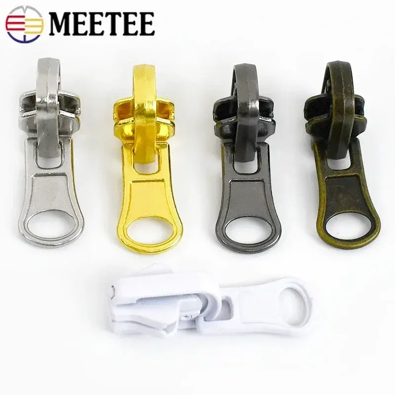 5/10/20Pcs Zipper Pull 3# 5# 8# Double Sided Rotary Zip Sliders Head Jacket Garment Decor Zippers Slider DIY Sewing Accessories