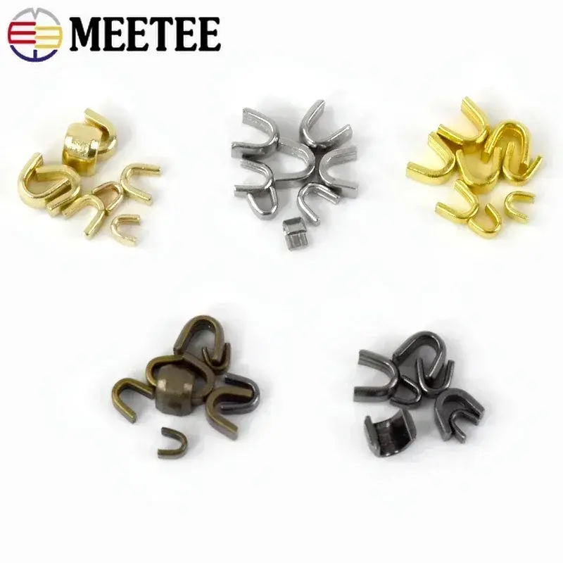 50g 3# 5# 8# 10# U Zipper Stopper Zip End Lock Non-slip for Metal/Nylon/Resin Zippers Tail Clip Repair Kit DIY Sewing Accessory