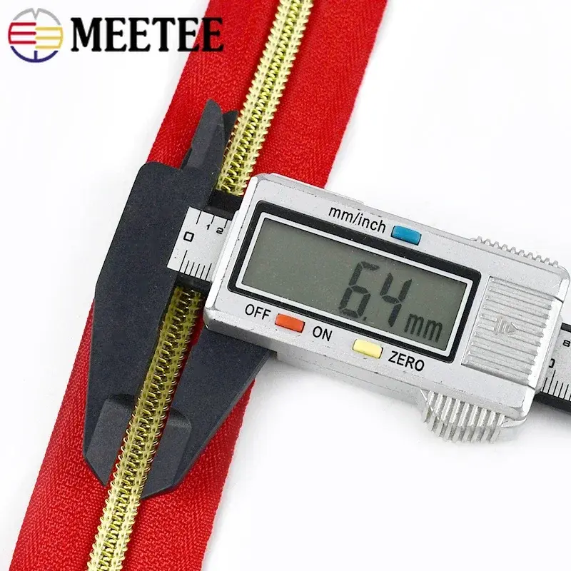 1-5M 5# Nylon Zippers Tape For Sewing Bag Plastic Zipper By The Meter Jacket Closure Zips Garment Zip Repair Kit DIY Accessories