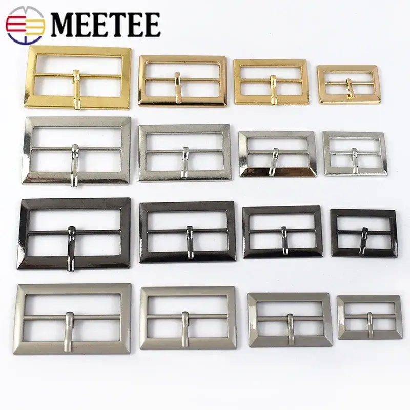 20-50mm Metal Pin Buckle for Bags Strap Belt Tri Glide Slider Adjuster Webbing Shoes Clasp Hook DIY Sewing Garment Accessories