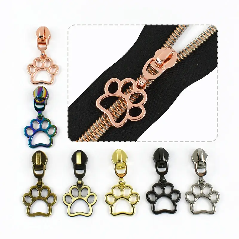 5-50Pcs Meetee 5# Zipper Slider for Nylon Zippers Tape Garment Luggage Zips Head Bag Jacket Zip Pull Repair Kits DIY Accessories
