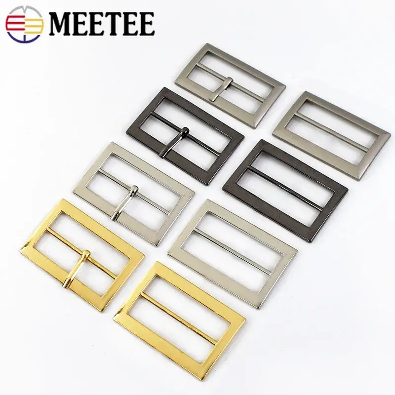 20-50mm Metal Pin Buckle for Bags Strap Belt Tri Glide Slider Adjuster Webbing Shoes Clasp Hook DIY Sewing Garment Accessories