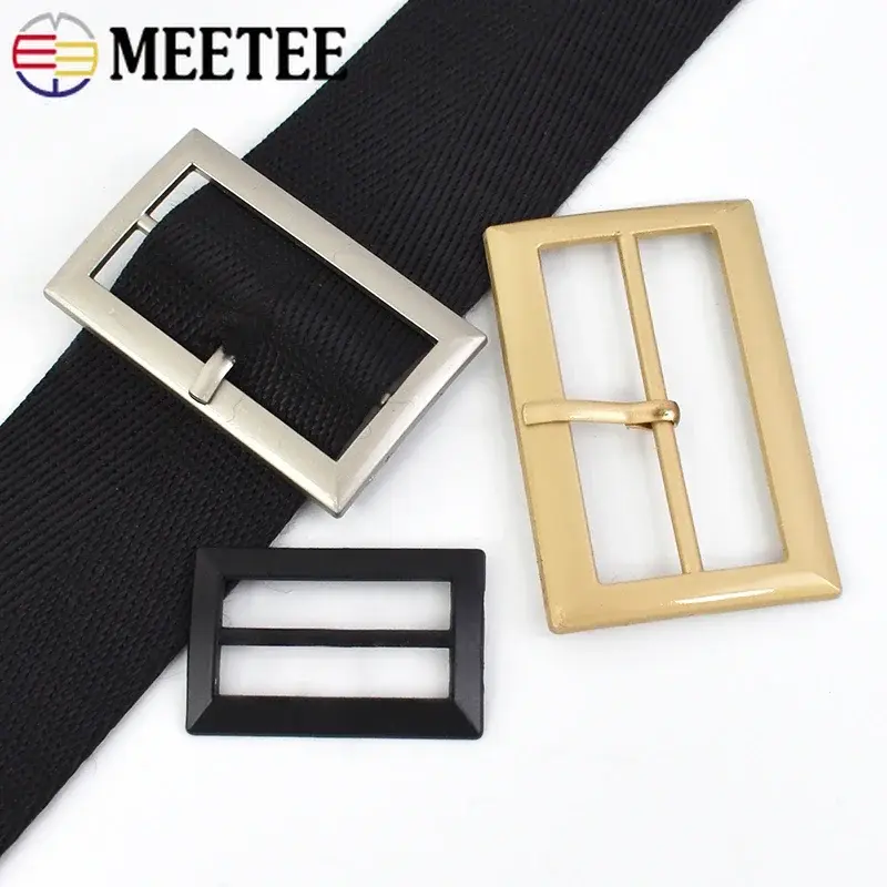 20-50mm Metal Pin Buckle for Bags Strap Belt Tri Glide Slider Adjuster Webbing Shoes Clasp Hook DIY Sewing Garment Accessories