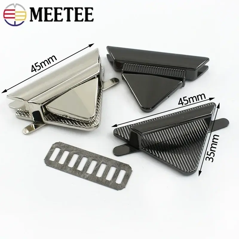 1/2/3/4Pcs 35*45mm Bag Metal Lock Buckle Twist Turn Snap Clasps Women Bags Decorative Closure Buckles DIY Hardware Accessories
