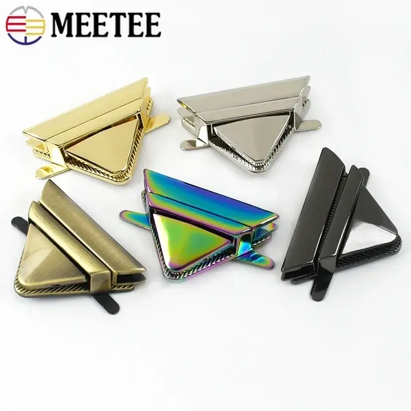 1/2/3/4Pcs 35*45mm Bag Metal Lock Buckle Twist Turn Snap Clasps Women Bags Decorative Closure Buckles DIY Hardware Accessories