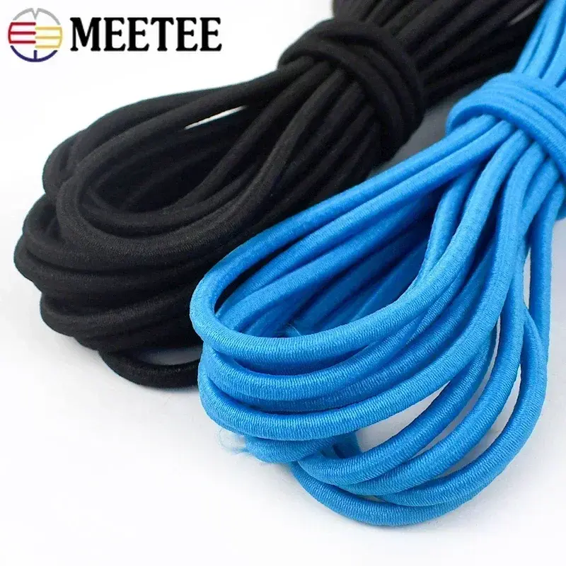 5/10Meters 4mm Elastic Bands for Hairband Sewing Stretch Rubber Tapes Rope Belt Spring String Cords DIY Clothes Accessories