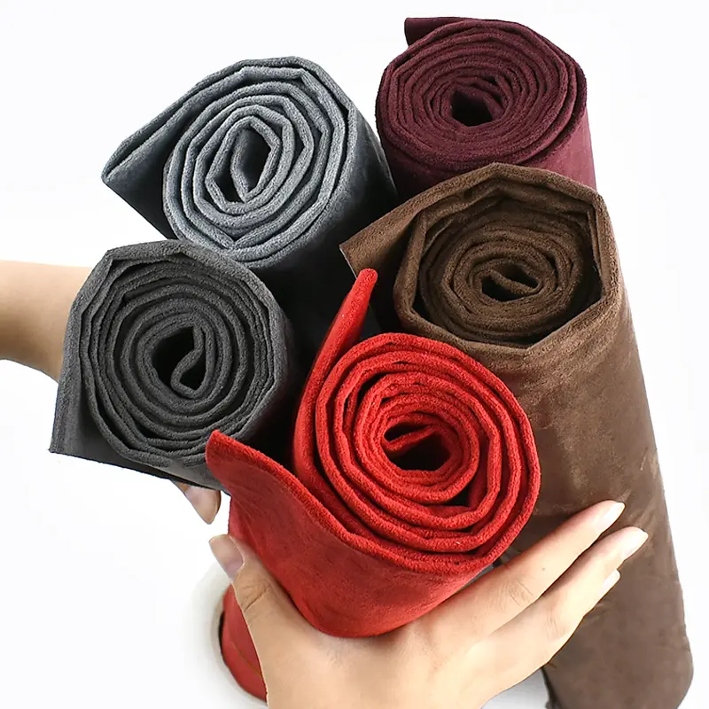 50/100x143cm Synthetic Leather Self-adhesive Fabric Suede Adhesive Fabrics By Meter Car Interior Door Velvet Cloth DIY Trims