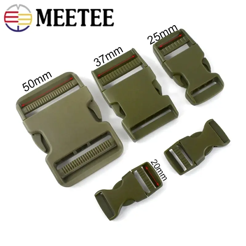 2/4Pcs 20/25/37/50mm Plastic Release Buckles For Webbing Handbag Clasp Bag Strap Adjuster Hooks DIY Leather Craft Accessories