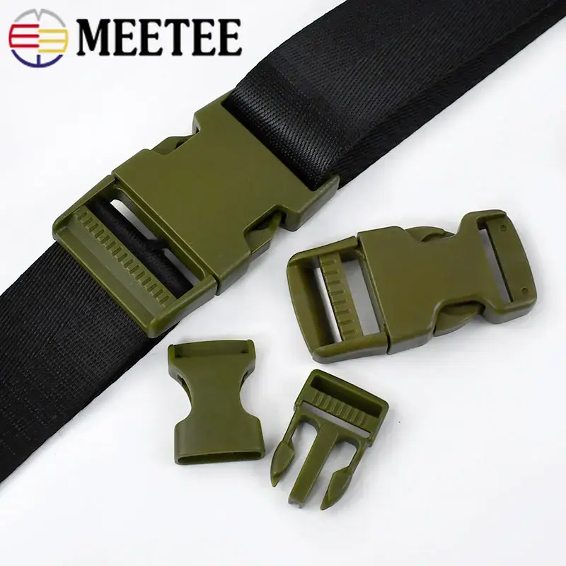 2/4Pcs 20/25/37/50mm Plastic Release Buckles For Webbing Handbag Clasp Bag Strap Adjuster Hooks DIY Leather Craft Accessories